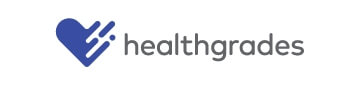 Healthgrades brand logo with blue heart icon