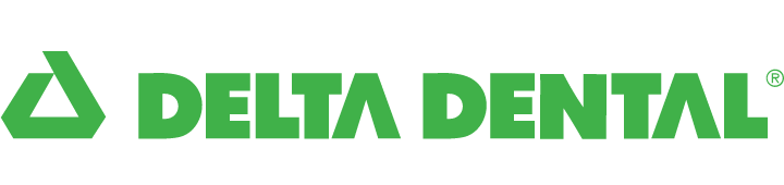 Green delta dental logo with triangle icon