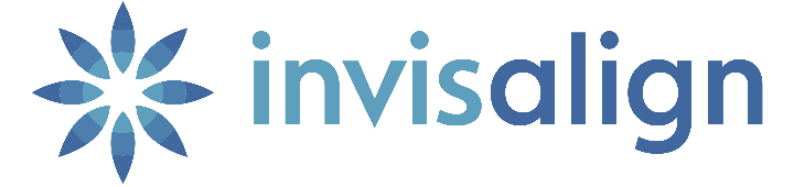 Two-tone blue invisalign brand logo